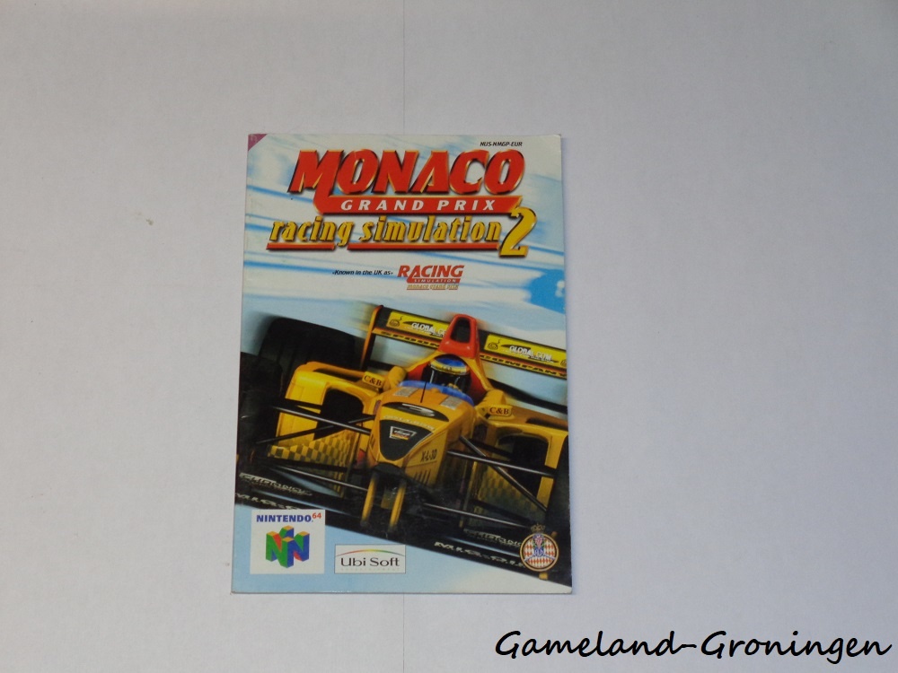 Monaco Grand Prix Racing Simulation 2 (Handleiding, EUR)
