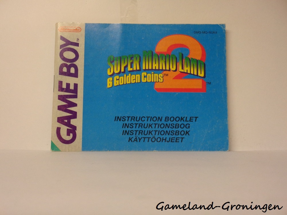 Super Mario Land 2 6 Golden Coins (Manual, NUK4)