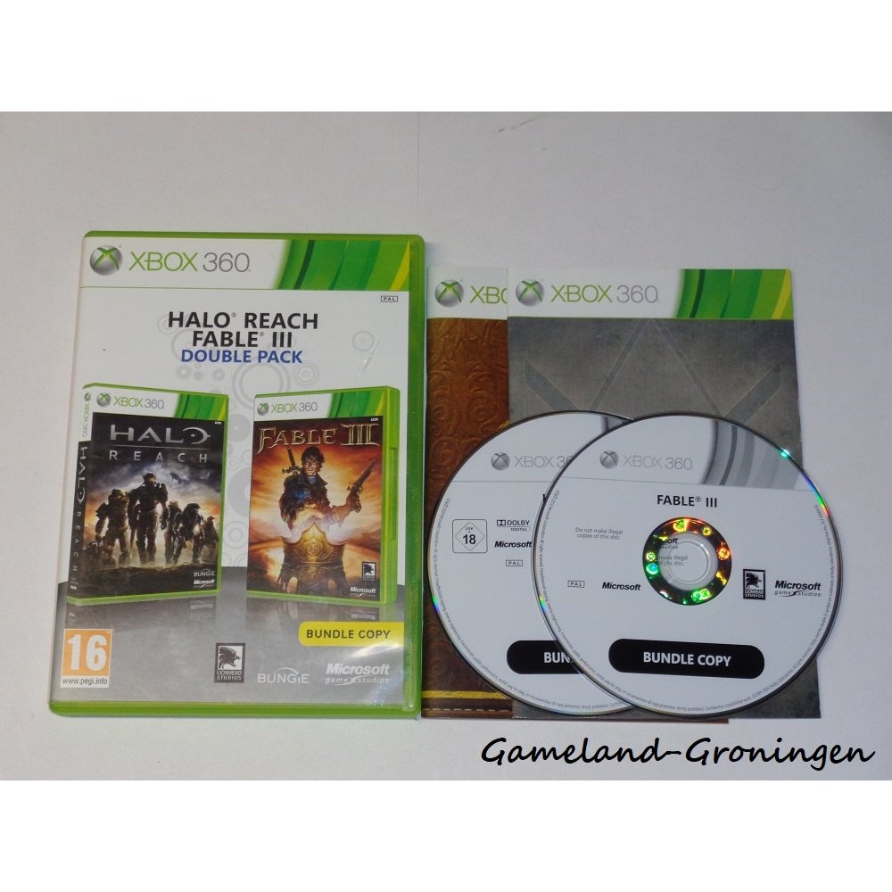 Bundle Halo Reach et Fable 3 XBOX 360 Occasion