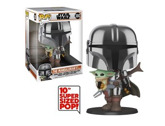 Star Wars The Mandalorian POP! - The Mandalorian with the Child / Baby Yoda 10 Inch #380