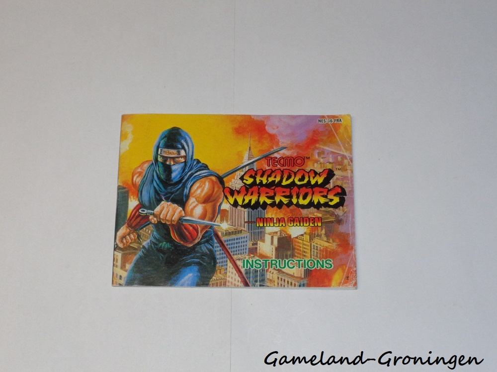 Shadow Warriors Ninja Gaiden (Manual, FRA)