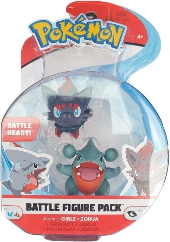 Pokémon - Battle Figure 2-Pack Gible & Zorua (New)