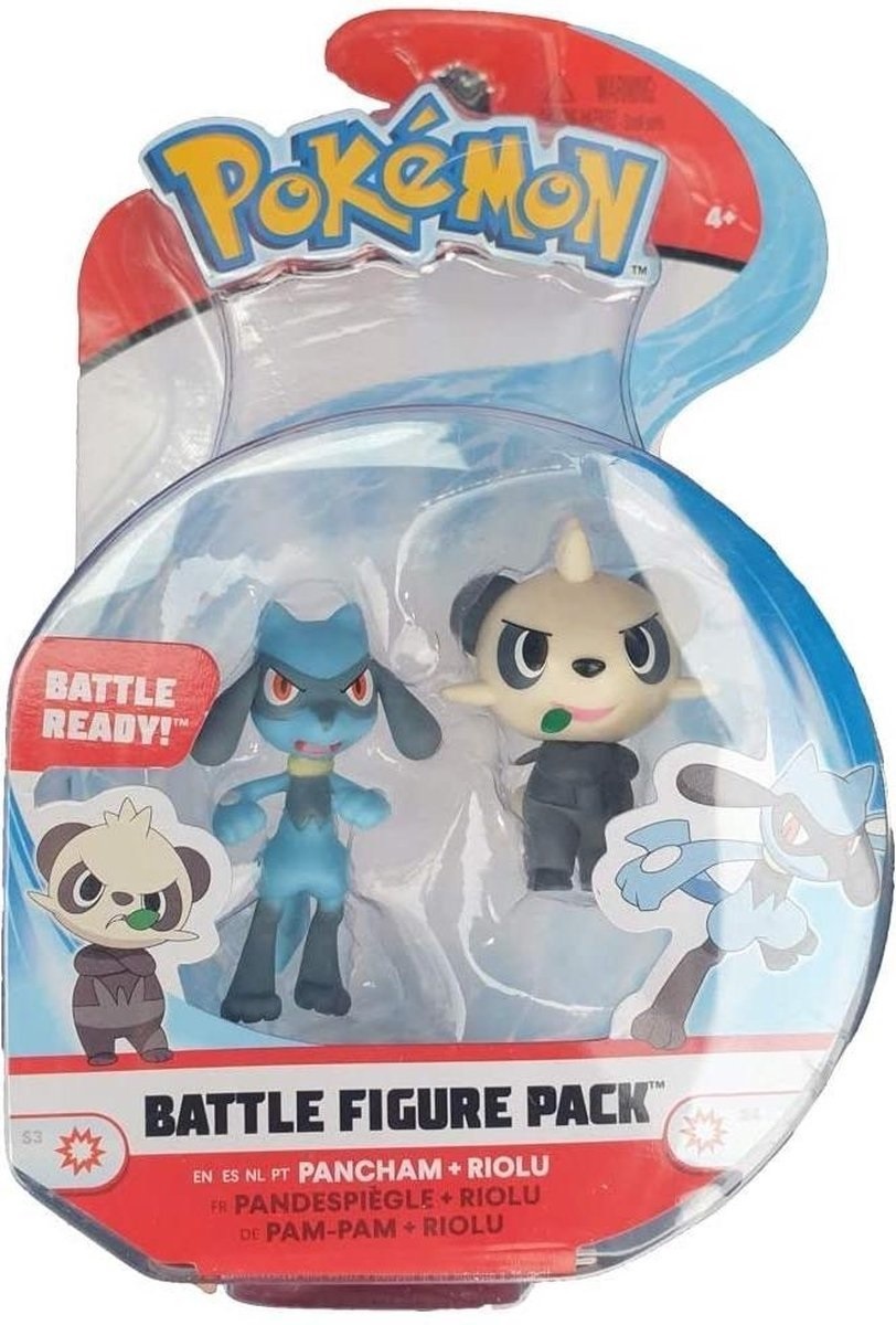 Pokémon - Battle Figure 2-Pack Pancham & Riolu (New)