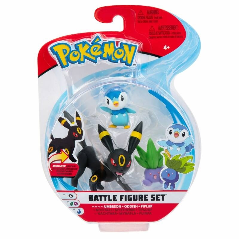 Pokémon - Battle Figure 3-Pack Umbreon, Oddish & Piplup (New)