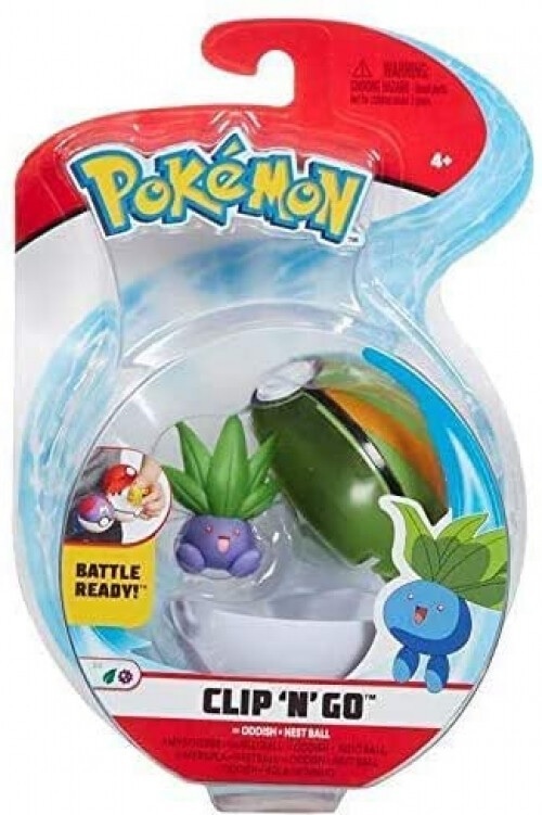 Pokémon - Clip 'n Go Oddish & Nest Ball (New)