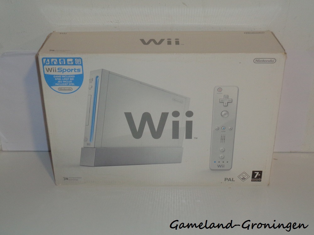 Nintendo Wii met Controller, Nunchuk & Bedrading (Boxed, Wit)