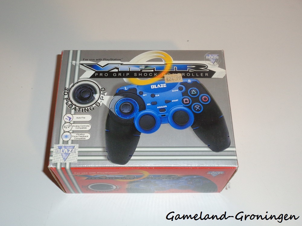 PlayStation 1  Controller Viper Pro Grip Blaze (Blauw, Nieuw)