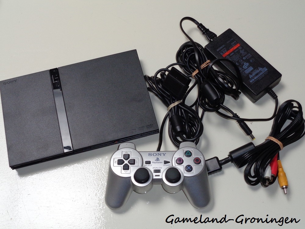PlayStation 2 Slimline with Controller & Wiring (Black)