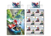Super Mario - Mario Kart Dekbedovertrek 140 x 200 cm