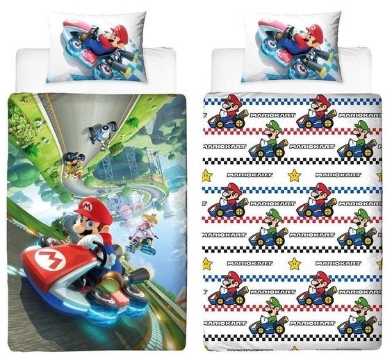 Super Mario - Mario Kart Duvet cover 140 x 200 cm (New)