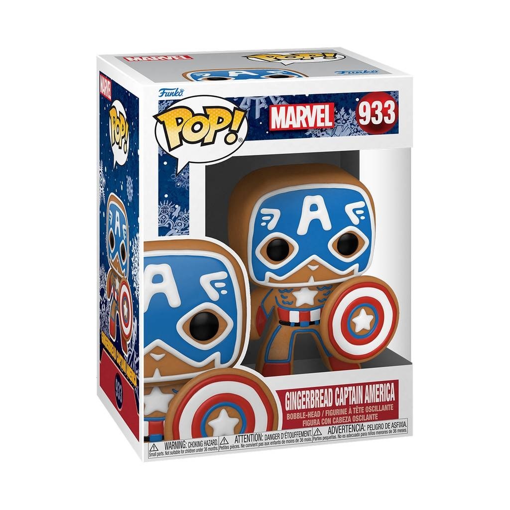 Marvel Holiday POP! - Gingerbread Captain America #933