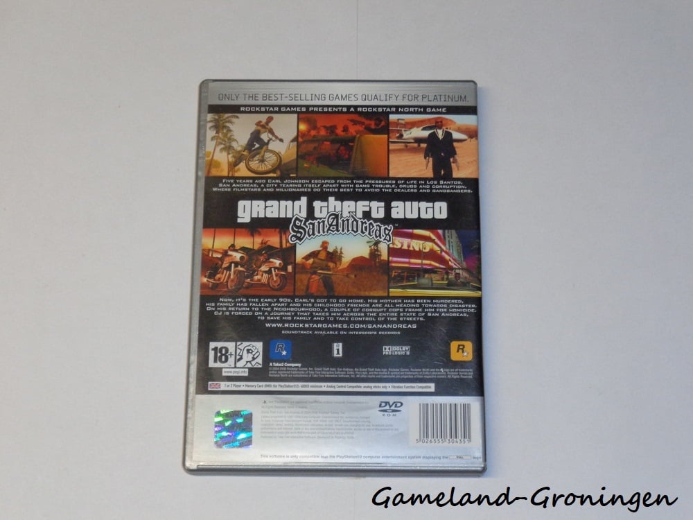 Grand Theft Auto: San Andreas Platinum PS2 - Compra jogos online na