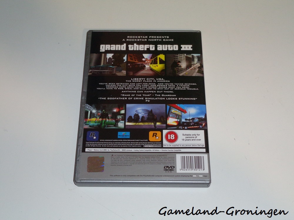 Grand Theft Auto 3 (GTA) (Complete, Platinum)