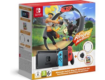 Nintendo Switch Console + Ring Fit Adventure (2019 Upgrade)