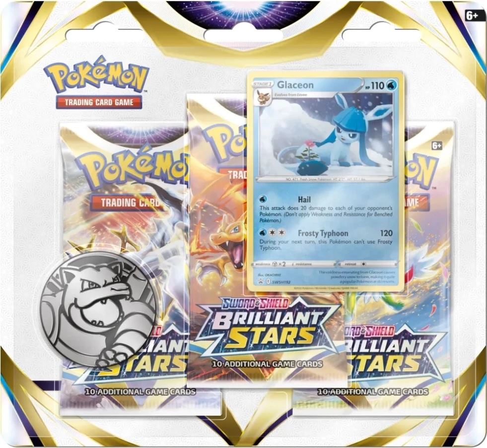 Pokémon TCG - Sword & Shield Brilliant Stars Booster Blister Glaceon