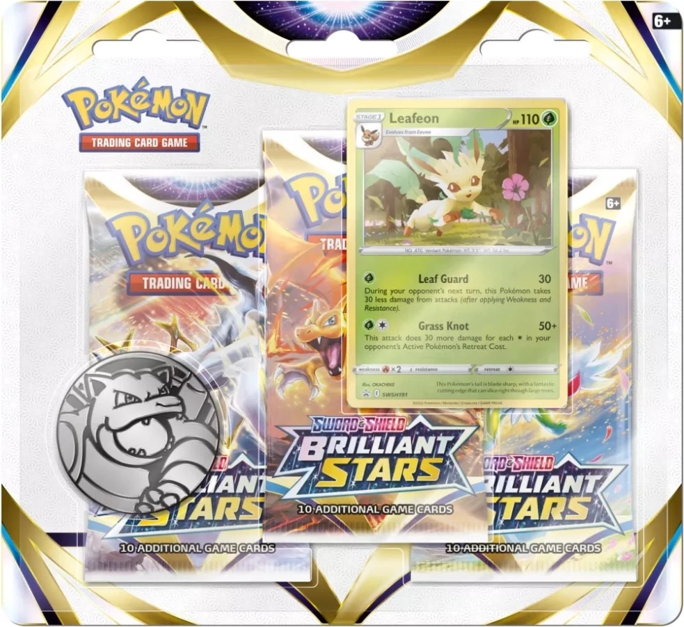 Pokémon TCG - Sword & Shield Brilliant Stars Booster Blister Leafeon