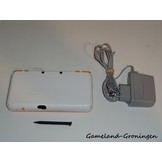 New Nintendo 2DS XL with Stylus & Charger (White/Orange)