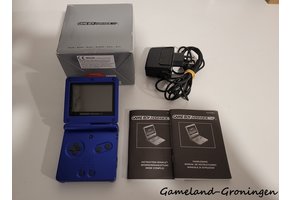 Gameboy Advance SP met Oplader (Boxed, Blauw)