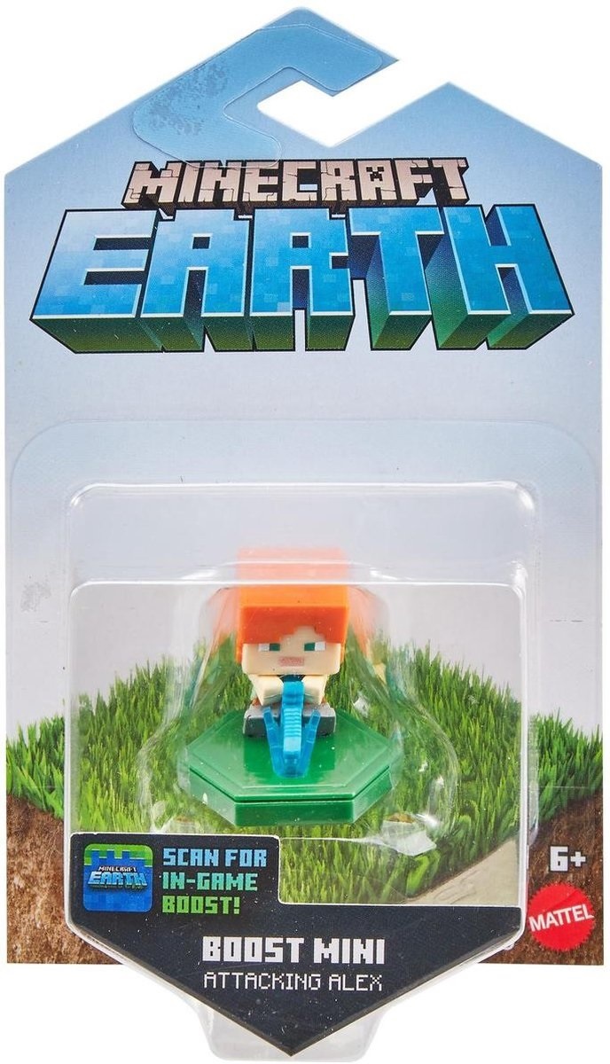 Minecraft - Earth Boost Mini Figure Attacking Alex