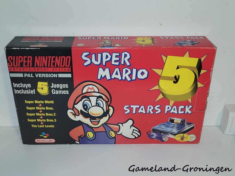 Super Nintendo - Super Mario 5 Stars Pack (Boxed)