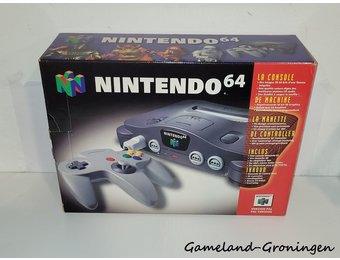 Nintendo 64 with Controller & Wiring (Boxed)