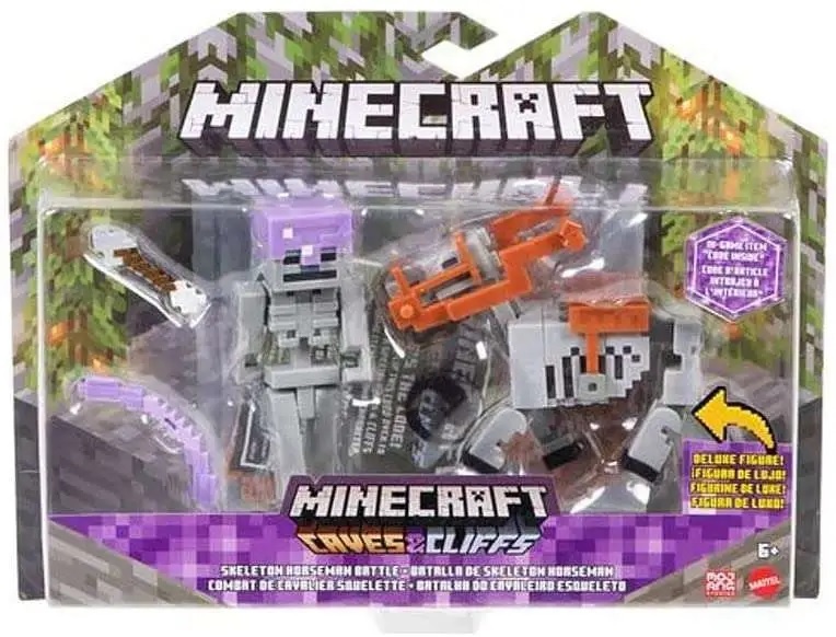 Minecraft - Craft-a-Block 2-Pack Action Figures Skeleton Horseman Battle