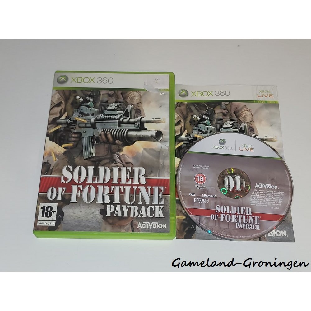 Soldier Of Fortune Payback Sur Xbox 360 - Complet PAL Français - FPS Tir PEGI 18