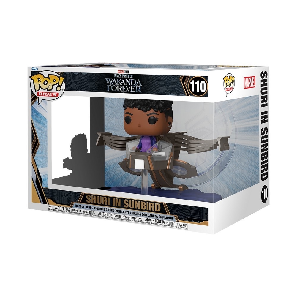 Marvel Black Panther Wakanda Forever Rides POP! - Shuri in Sunbird #110