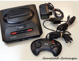 Sega Mega Drive II with Controller & Wiring