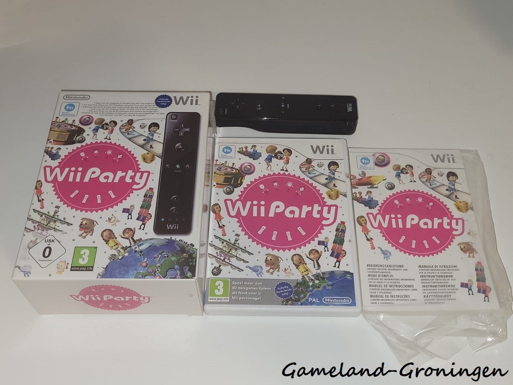 Wii Party + Wii Remote Controller (Compleet, HOL)