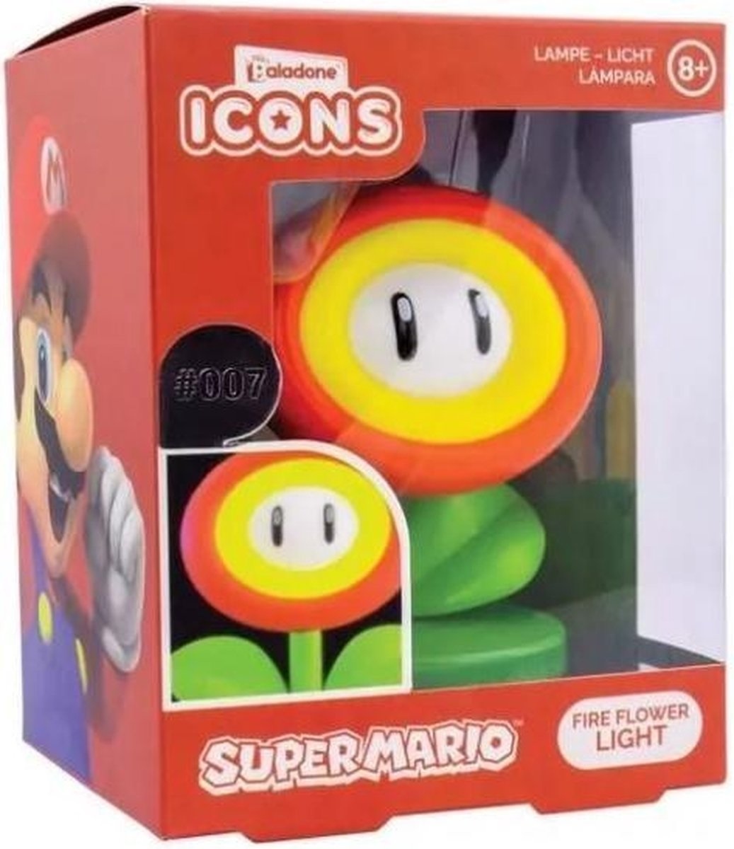 Super Mario - Fire Flower Light 10 cm