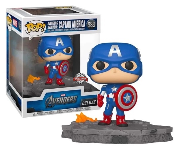 Marvel Avengers Deluxe POP! - Avengers Assemble Captain America 6 Inch #589