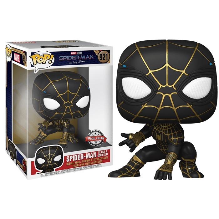 Spider-Man No Way Home POP! - Spider-Man Black and Gold Suit 10 Inch #921