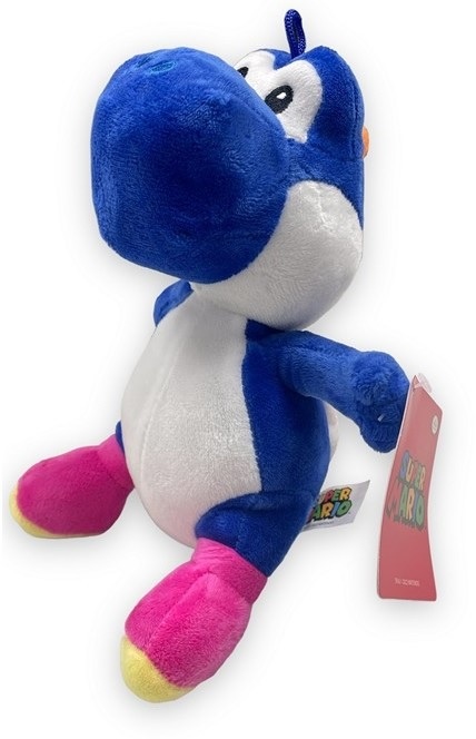 Super Mario - Yoshi Blauw Knuffel 25 cm