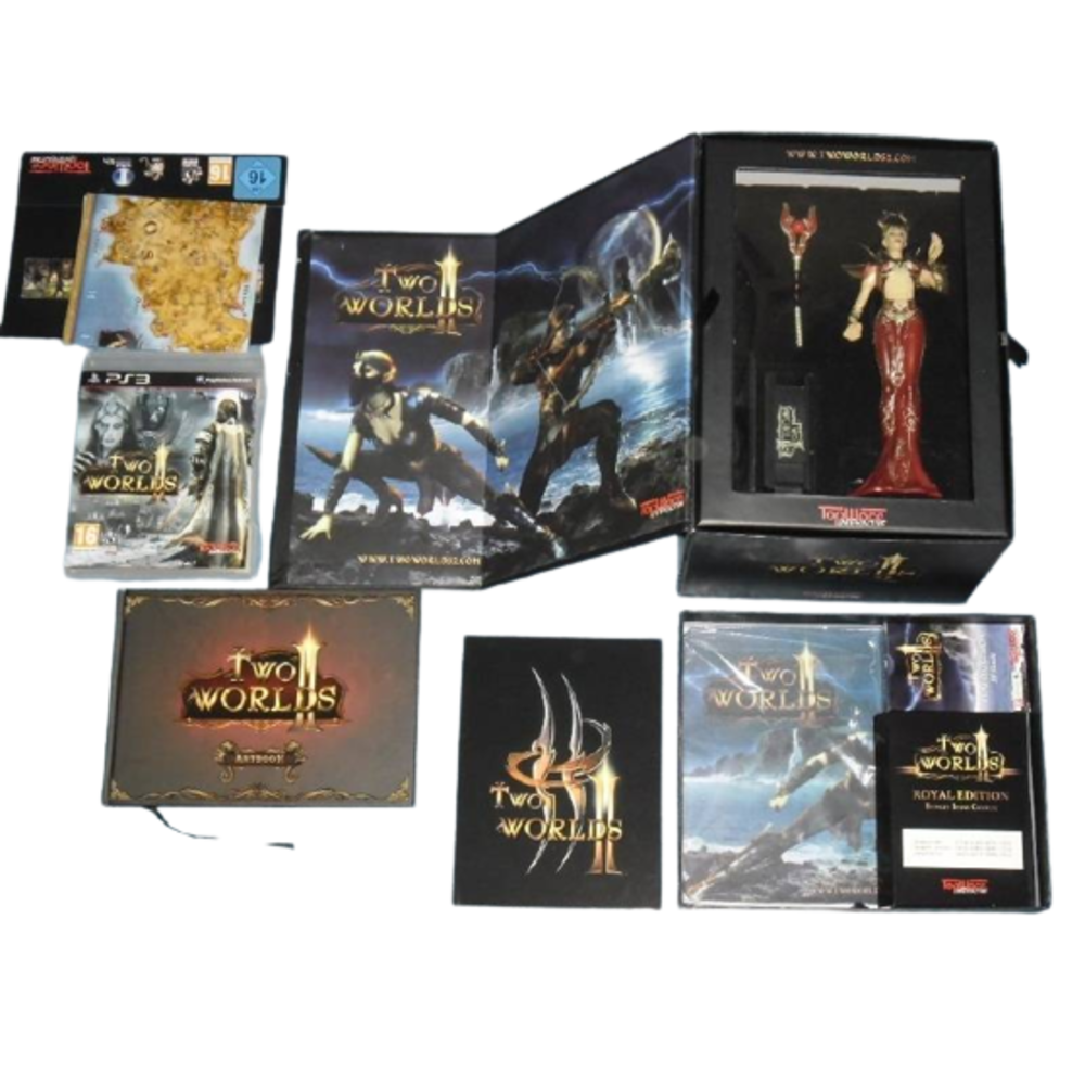 Two Worlds II Royal Edition – Version PC Complète – Coffret Comme Neuf Avec Figurine, Artbook…