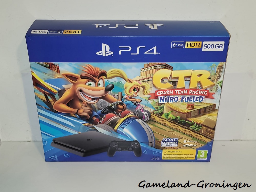 PlayStation 4 Slim (500 GB) + Crash Team Racing: Nitro-Fueled (Compleet)