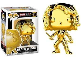 Marvel 10th Anniversary POP! - Black Widow Gold Chrome #380