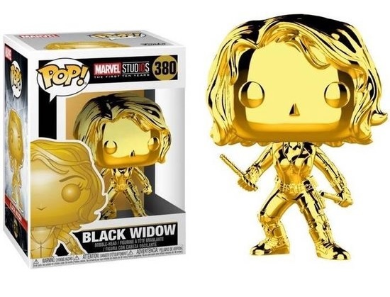 Marvel 10th Anniversary POP! - Black Widow Gold Chrome #380