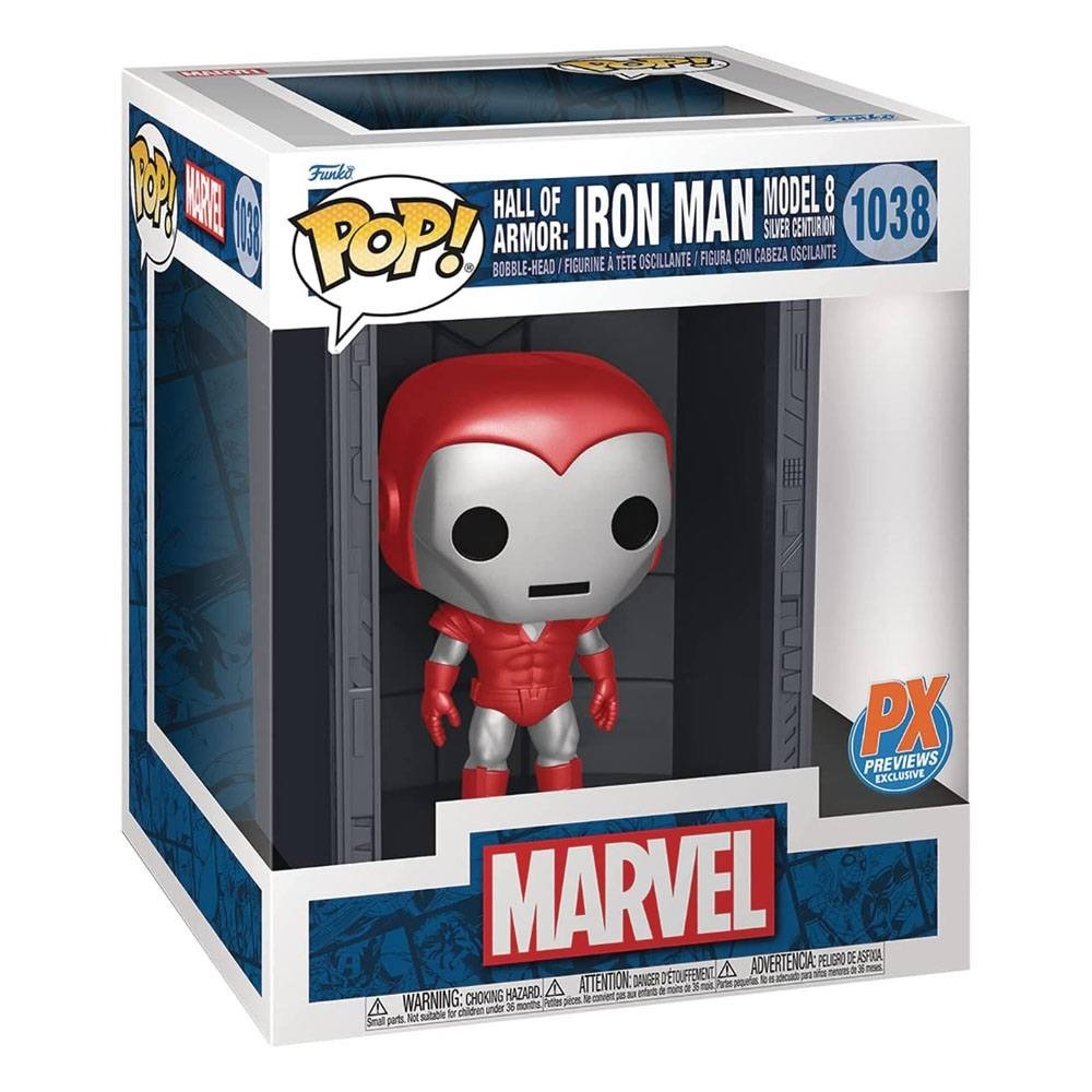 Marvel Deluxe POP! - Hall of Armor: Iron Man Model 8 Silver Centurion #1038