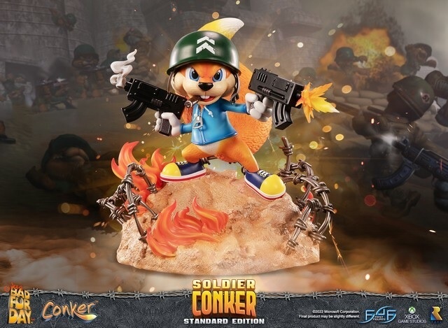 Conker's Bad Fur Day - Soldier Conker Statue 33 cm