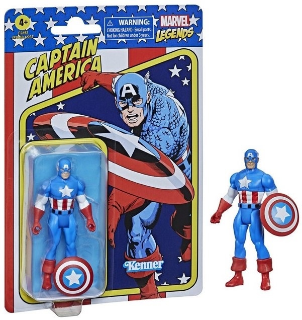 Marvel Legends Retro - Captain America Action Figure 10 cm