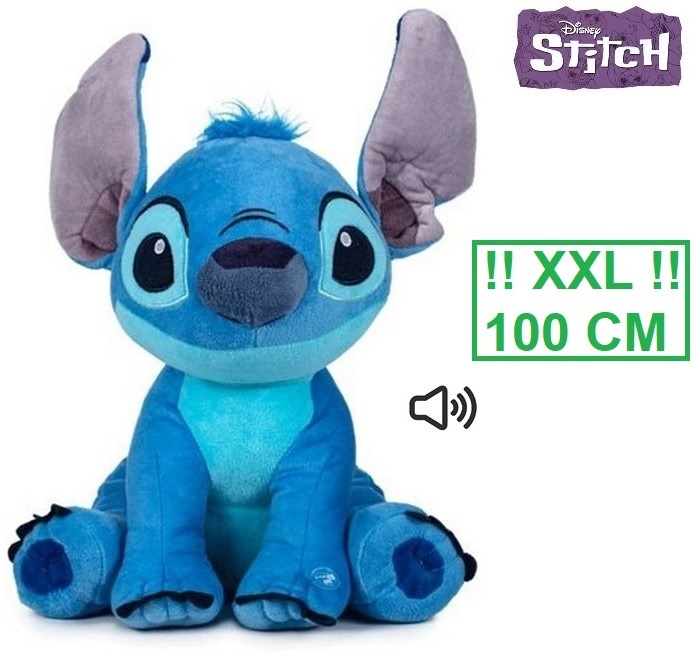Disney's Lilo & Stitch - Stitch met Geluid Knuffel 100 cm