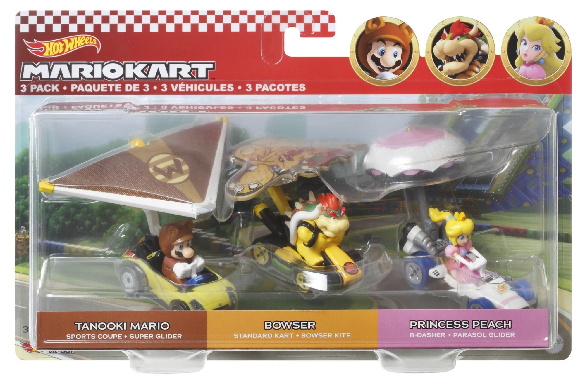Super Mario Kart - Hot Wheels Die-Cast Vehicles 3-Pack