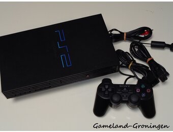 PlayStation 2 Phat met Controller & Bedrading (Zwart)