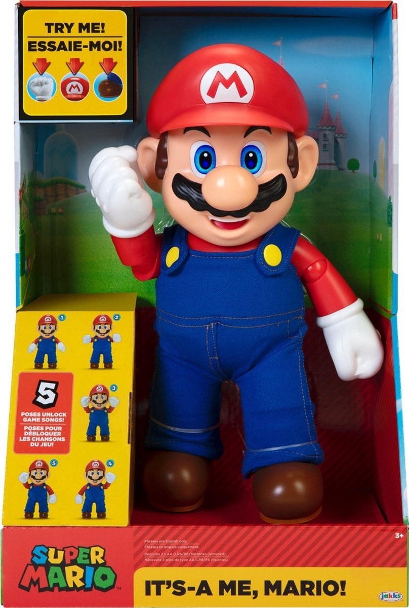 Super Mario - Talking It's-A Me! Mario Action Figure 30 cm