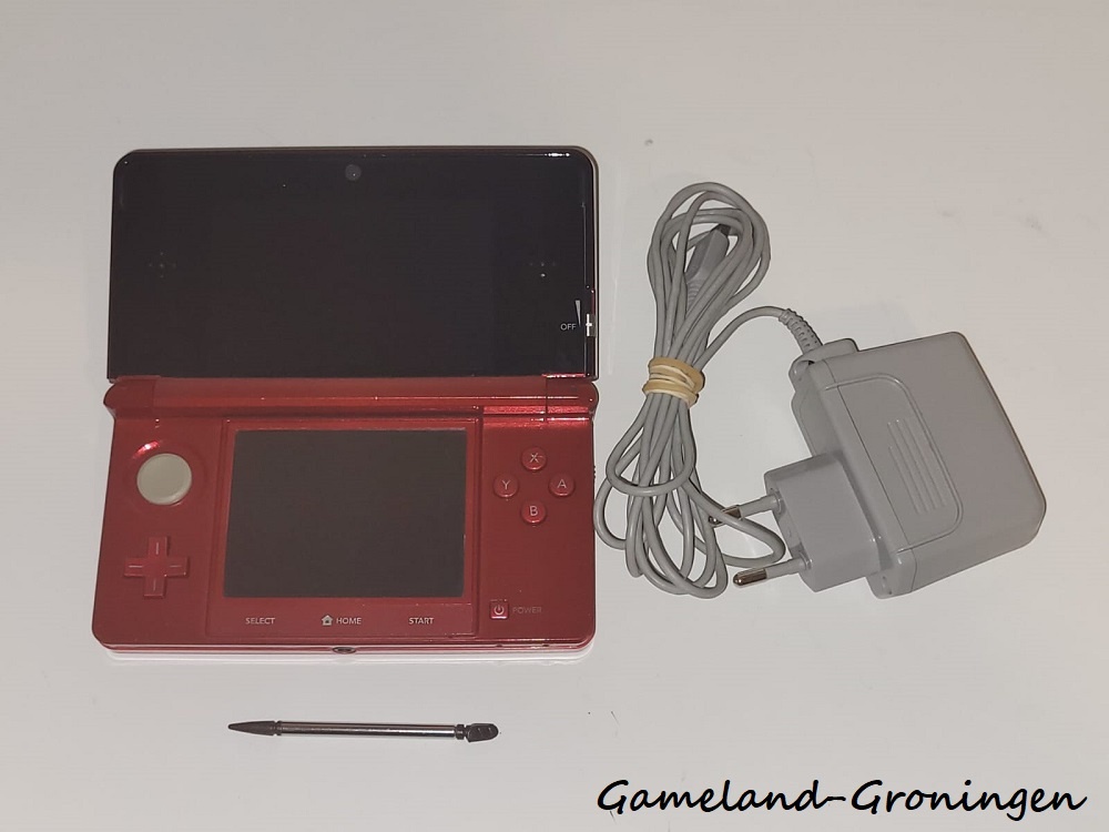 Nintendo 3DS met Stylus & Oplader (Rood)