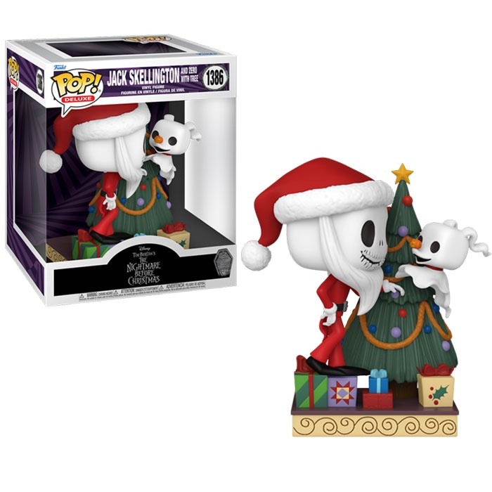 The Night Before Christmas 30th POP! - Jack and Zero with Tree 6 Inch #1386