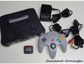 Nintendo 64 met Controller, Expansion Pack & Bedrading