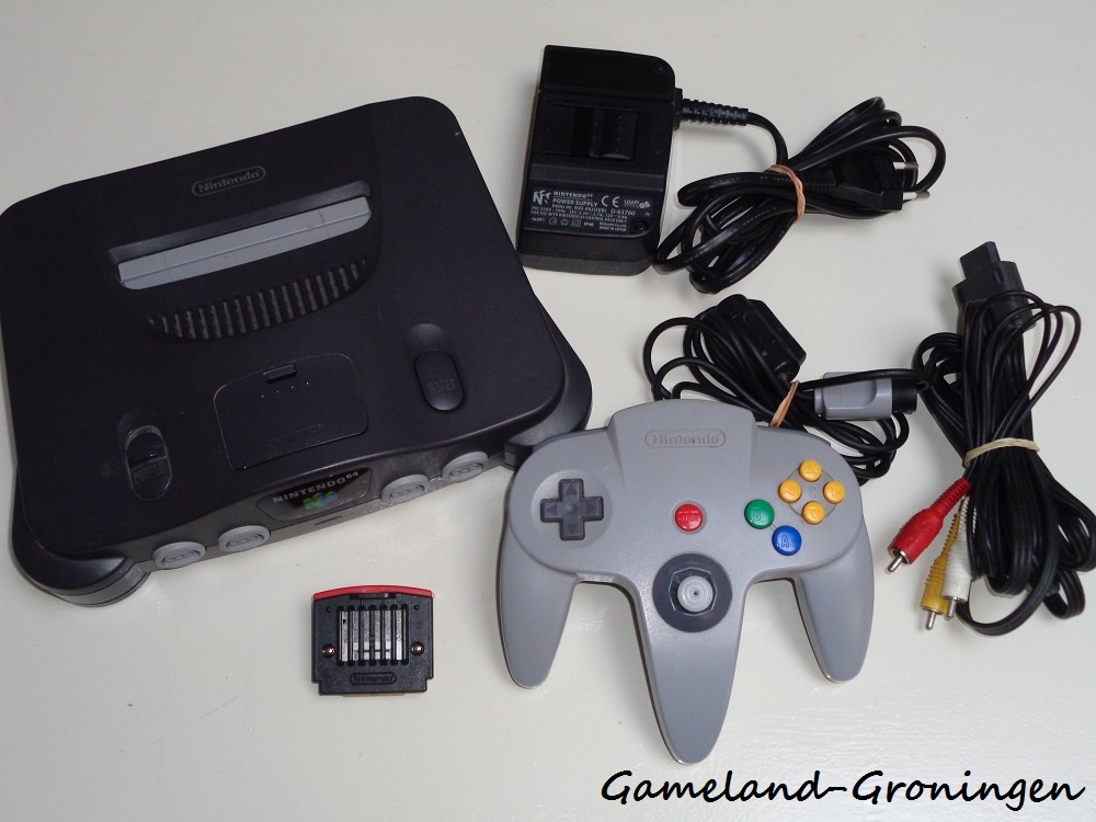 Nintendo 64 met Controller, Expansion Pack & Bedrading