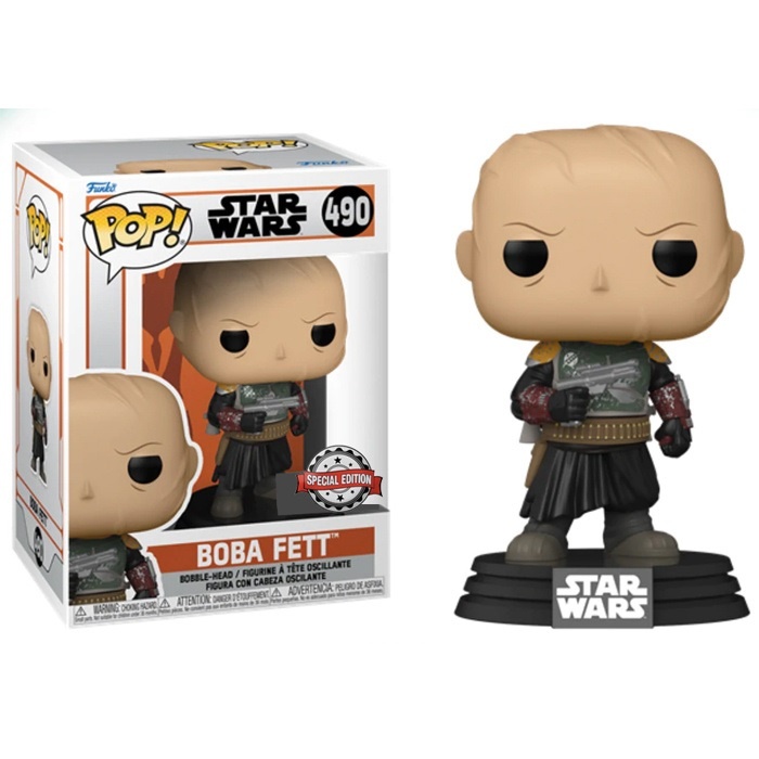 Star Wars The Mandalorian POP! - Boba Fett without Helmet #490